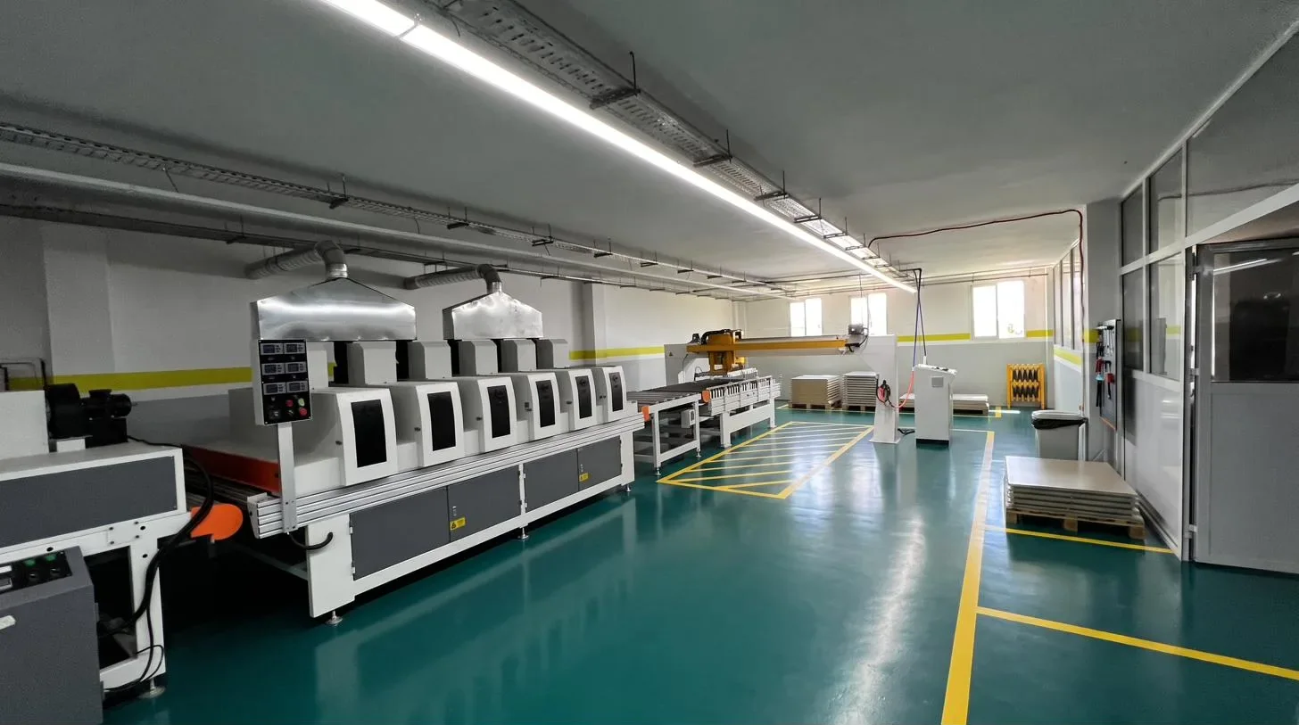La finition UV — usine Herculex
